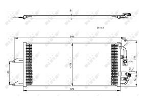 Nrf 35335 - CONDENSADOR FIAT PUNTO