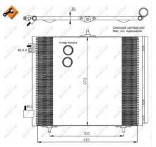 Nrf 35405 - CONDENSADOR CITROEN C3