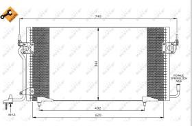 Nrf 35439 - CONDENSADOR CITROEN BERLINGO