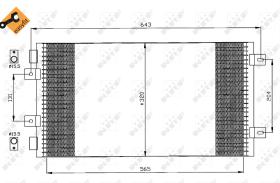 Nrf 35442 - CONDENSADOR FIAT PUNTO 1.2 I