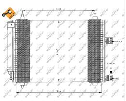 Nrf 35443 - CONDENSADOR CITROEN C5 1.8 / 2.0 /
