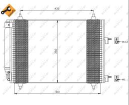 Nrf 35445 - CONDENSADOR PEUGEOT 307 1.4 I / 2.0