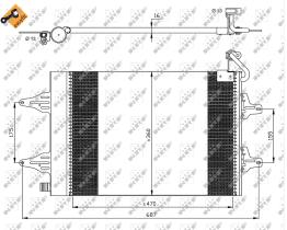 Nrf 35480 - CONDENSADOR SEAT / SKODA IBIZA IV 1