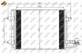 Nrf 35521 - CONDENSADOR VOLKSWAGEN (VAG) CADDY