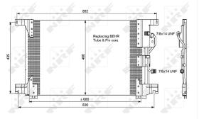 Nrf 35772 - CONDENSADOR MERCEDES ACTROS