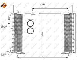 Nrf 35836 - CONDENSADOR PEUGEOT 206