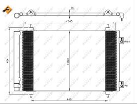 Nrf 35844 - CONDENSADOR CITROEN-FIAT-LANCIA C8/