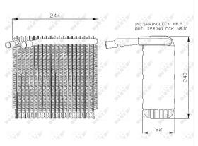 Nrf 36027 - EVAPORADOR VOLVO 850 / S70 / V70 /