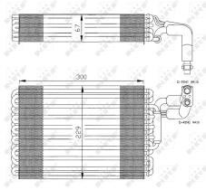 Nrf 36030 - EVAPORADOR MERCEDES W 124