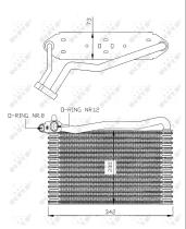 Nrf 36037 - EVAPORADOR AUDI A4