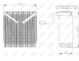 Nrf 36043 - EVAPORADOR FORD MONDEO