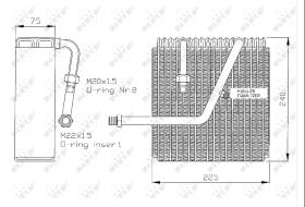 Nrf 36047 - EVAPORADOR OPEL FRONTERA