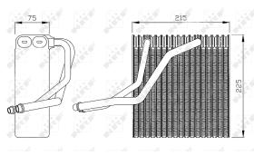 Nrf 36069 - EVAPORADOR AUDI A3/GOLF IV