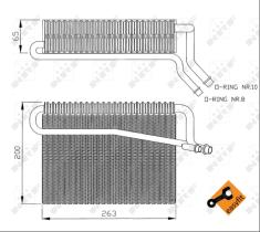 Nrf 36076 - EVAPORADOR PEUGEOT 306