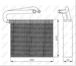 Nrf 36110 - EVAPORADOR OPEL - SAAB VECTRA C / 9