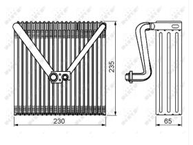 Nrf 36141 - EVAPORADOR SEAT/SKODA/VW IBIZA-CORD