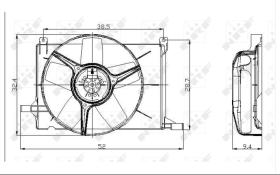 Nrf 47009 - ELECTROVENT. OPEL CORSA