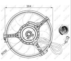 Nrf 47023 - ELECTROVENT. AUDI A6