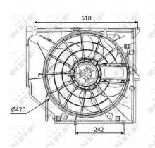 Nrf 47026 - ELECTROVENT. BMW 3 SERIES (E46) 318