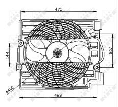 Nrf 47029 - ELECTROVENT. BMW 5 SERIES (E39)