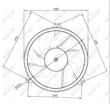 Nrf 47049 - ELECTROVENT. PEUGEOT 206