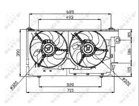 Nrf 47050 - ELECTROVENT. PEUGEOT 306