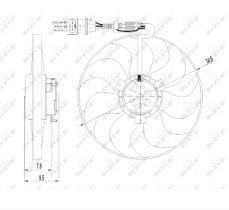 Nrf 47064 - ELECTROVENTILADOR VOLSWAGEN