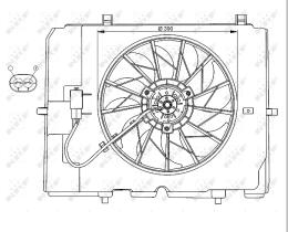 Nrf 47067 - VENTILADOR RADIADOR MERCEDES