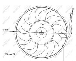 Nrf 47072 - VENTILADOR AUDI 100