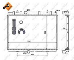 Nrf 50437 - RADIADOR PEUGEOT 407 1,8/2,0I/2,0HD