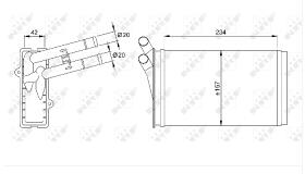 Nrf 50524 - CALEFACTOR AUDI 80/90/A4