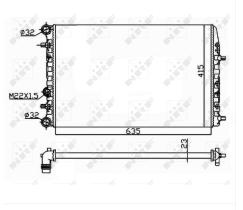 Nrf 50542 - RADIADOR SEAT SEAT CORDOBA/IBIZA//S