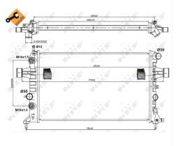 Nrf 50562 - RADIADOR OPEL ASTRA 1,4/1,6/1,8 + A