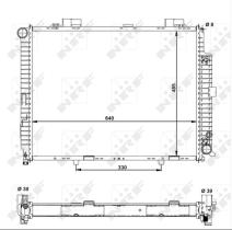 Nrf 50575 - RADIADOR MERCEDES (PKW) W210 E300TD