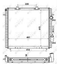 Nrf 507359 - RADIADOR RENAULT EXPRESS-II 1.9D/EX