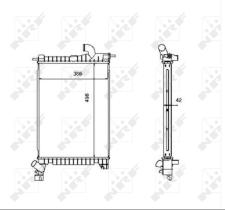 Nrf 507527 - RADIADOR OPEL VECTRA B 2.0 TD +/- A