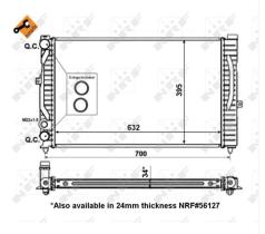 Nrf 509504 - RADIADOR AUDI A4 1.9 TDI