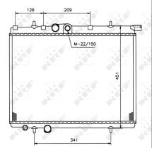 Nrf 509525 - RADIADOR PEUGEOT 206 1.9TD -AC -