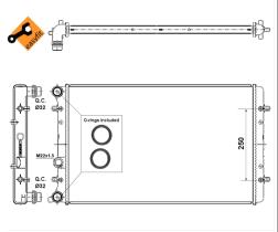 Nrf 509529 - RADIADOR VWM - SKODA - SEAT - AUD 1