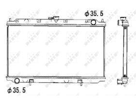 Nrf 52069 - RADIADOR NISSAN PRIMERA