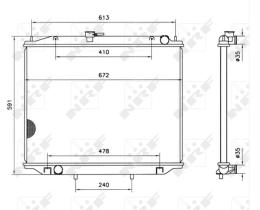Nrf 52082 - RADIADOR NISSAN TERRANO II