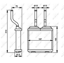 Nrf 52103 - CALEFACTOR OPEL CORSA