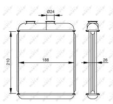 Nrf 53215 - CALEFACTOR OPEL ASTRA-G