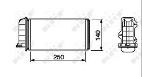 Nrf 53219 - CALEFACTOR FIAT BRAVA/BRAVO/MAREA/C