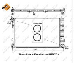 Nrf 53418 - RADIADOR MC.W203 C220/C240/C200/C20