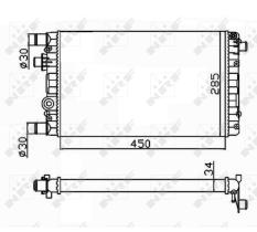 Nrf 53602 - RADIADOR FIAT SEICENTO 1,1L