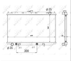Nrf 53695 - RADIADOR NISSAN