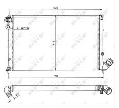 Nrf 58022 - RADIADOR PEUGEOT 406 2.0 16V