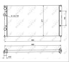 Nrf 58093 - RADIADOR SEAT IBIZA 1.4