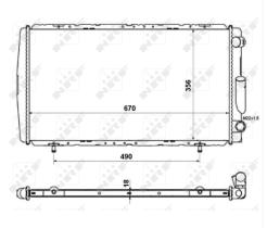 Nrf 58111 - RADIADOR RENAULT ESPACE/MEDALLION/R